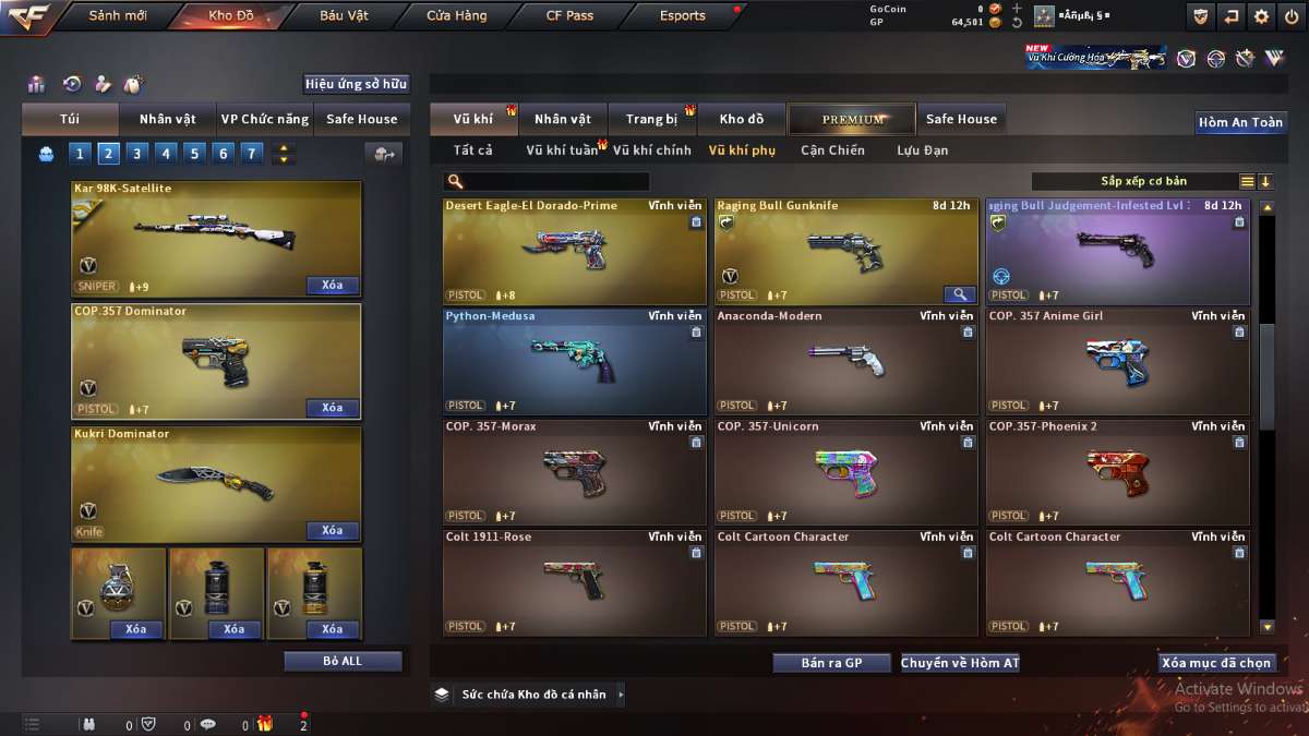 shop acc cf uy tin gia re
